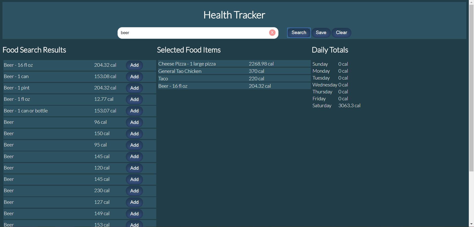 health tracker app image